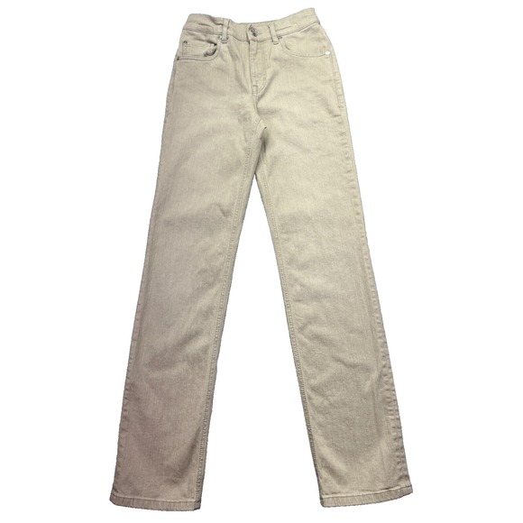 Bogner Jeans‎ Pants Stretch Straight Leg Regular Fit Beige Women's Sz 4 Fits 25" - Picture 1 of 11
